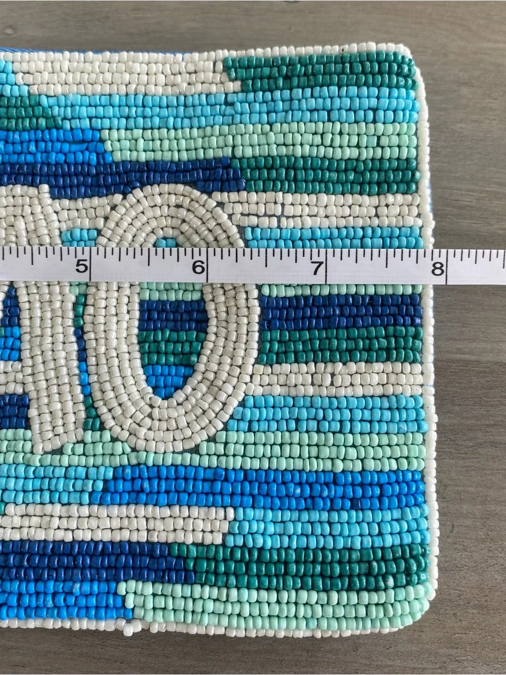 Beaded wristlet